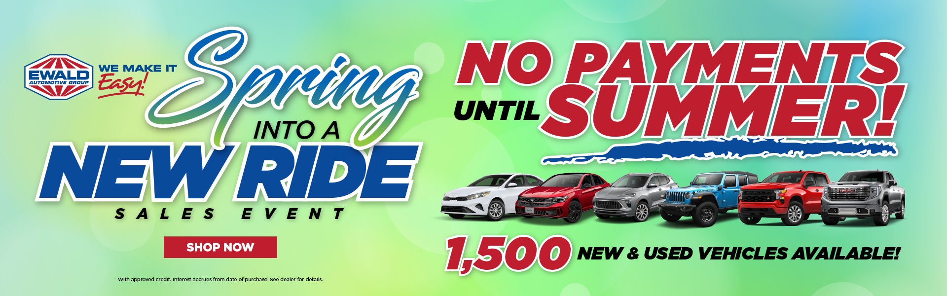 Spring Into A New Ride Sales Event