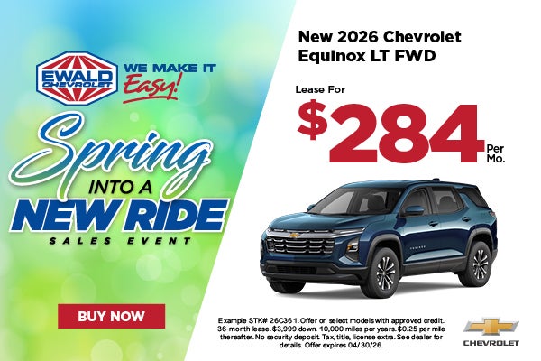 2026 Chevrolet Equinox LT Lease $279mo (2)