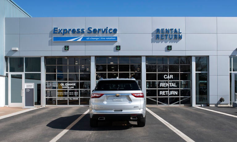 Outside of a Chevy Buick Service Center