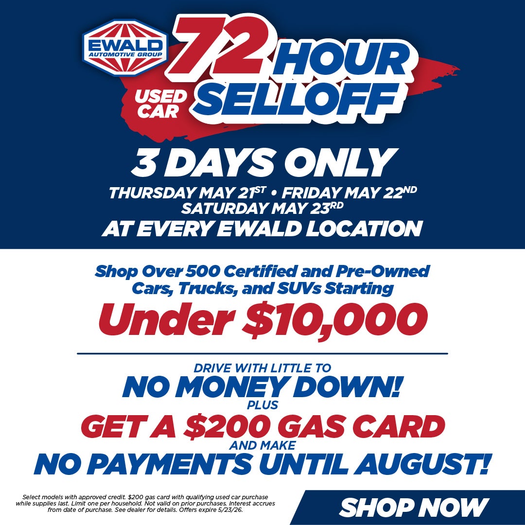 72 Hour Used Car Selloff