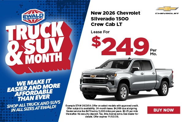 2026 Chevy Silverado 1500 Lease $249 