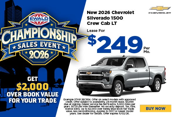 2026 Chevy Silverado 1500 Lease $249 