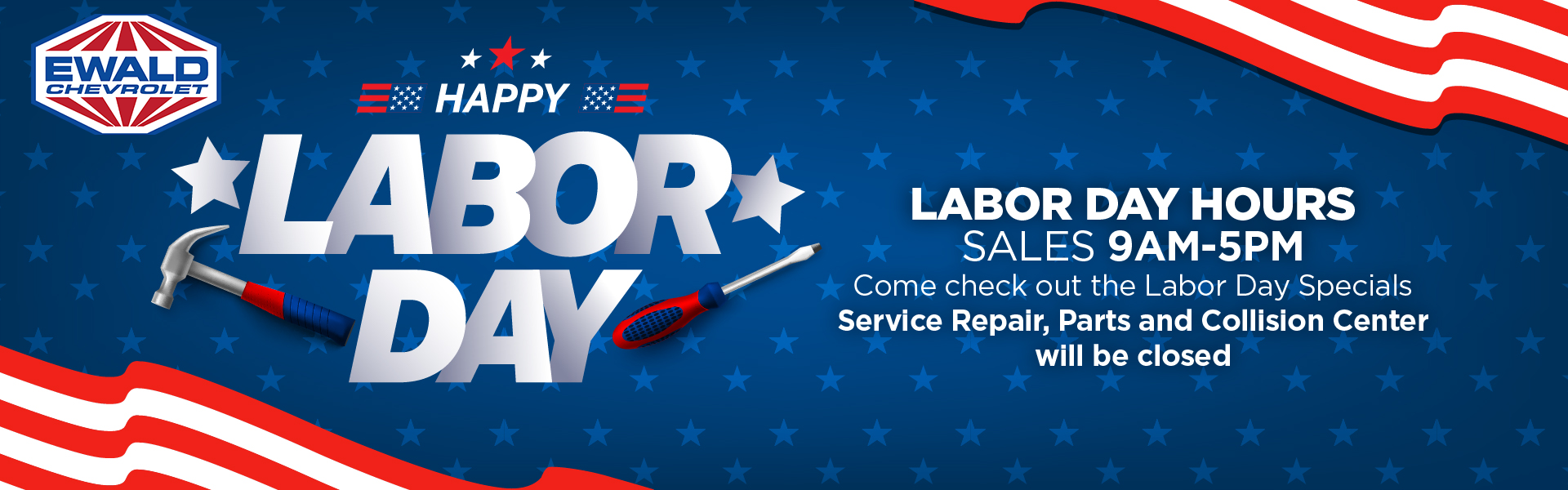 Sales Open Labor Day 9-5